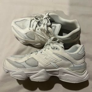 New Balance 9060 white. Tag says size 6 but fits a women’s 7.5.